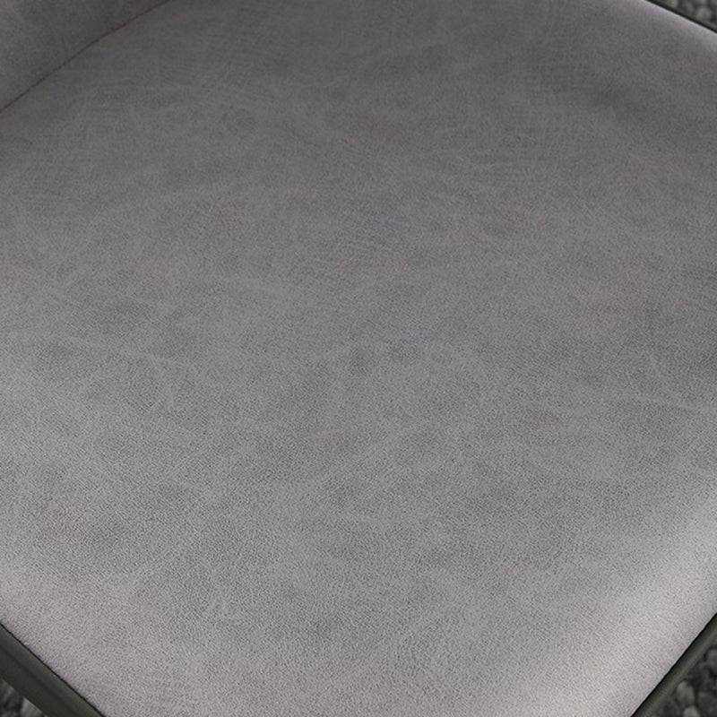 Silla lateral de cuero sintética silla de interior sin brazo contemporánea