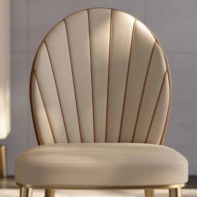 グラムダイニングルームパーソンズ椅子布張りの椅子付き金属製の脚