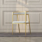 Chaise d'appoint de salle à manger en velours Glam, fauteuil rembourré d'intérieur pour cuisine