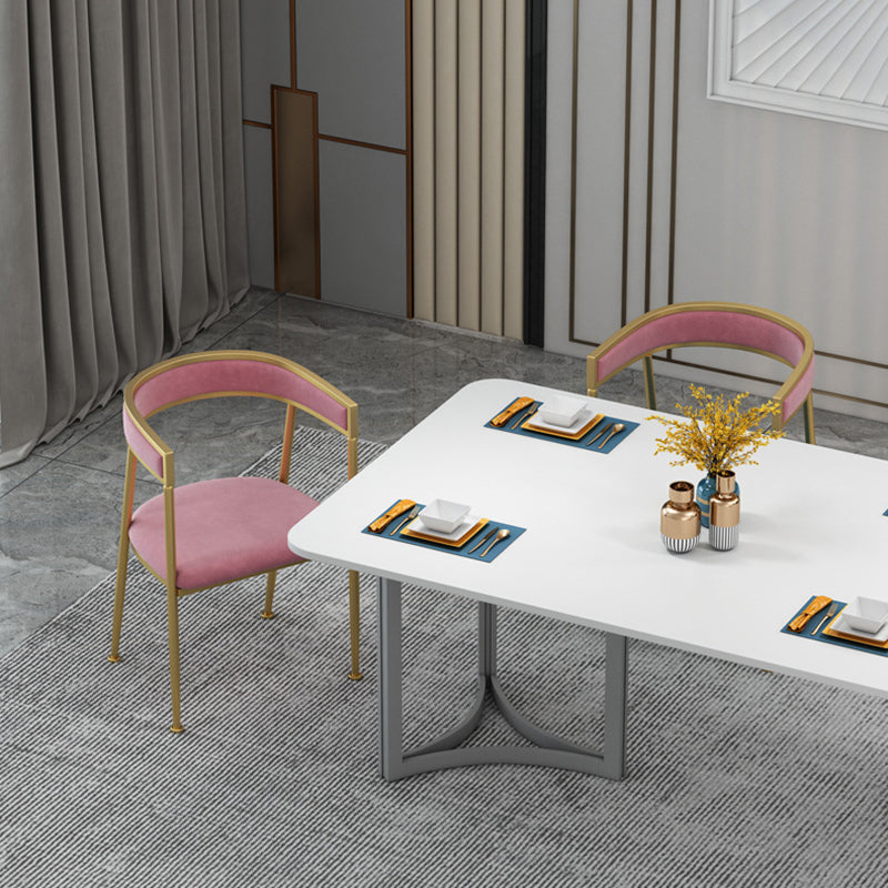 Chaise d'appoint de salle à manger en velours Glam, fauteuil rembourré d'intérieur pour cuisine