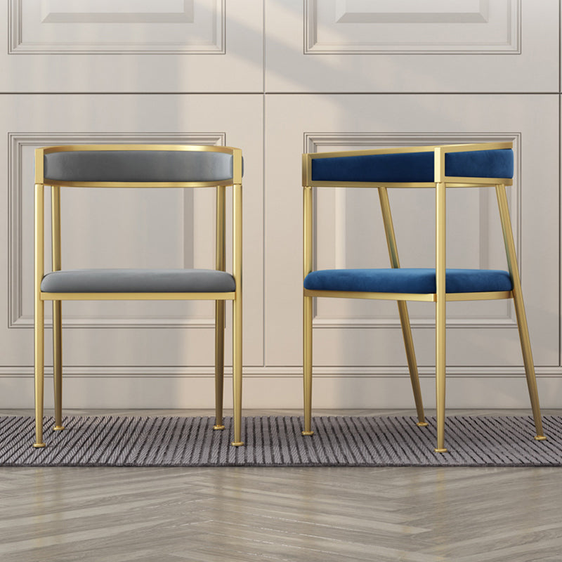 Chaise d'appoint de salle à manger en velours Glam, fauteuil rembourré d'intérieur pour cuisine