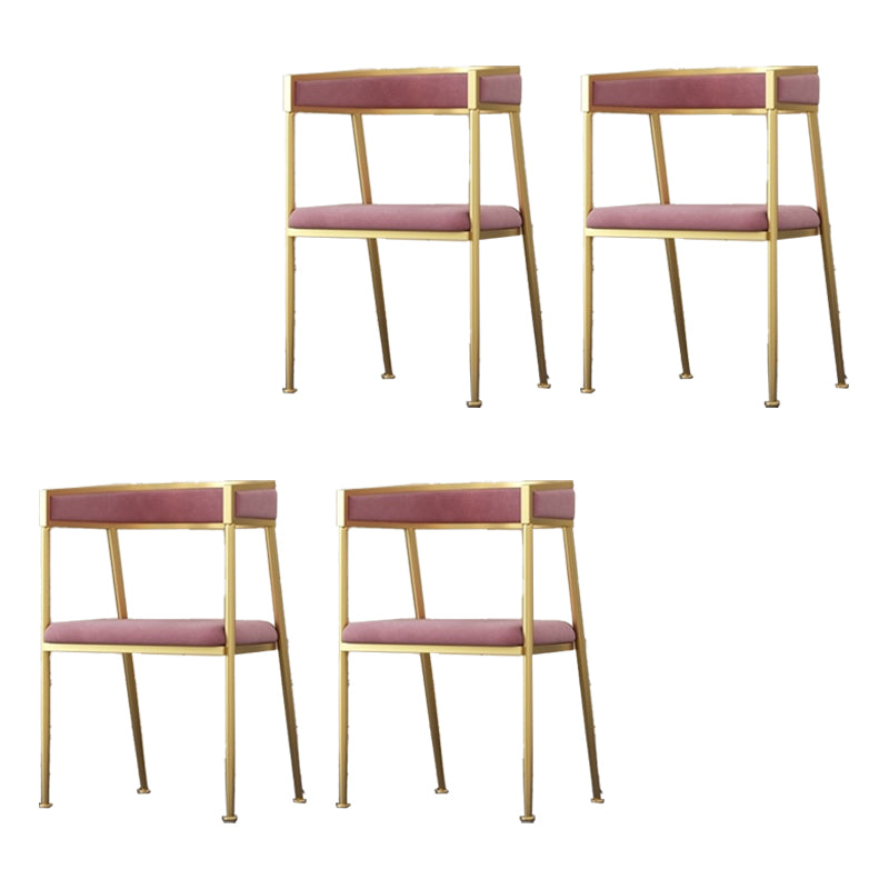Chaise d'appoint de salle à manger en velours Glam, fauteuil rembourré d'intérieur pour cuisine
