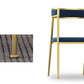 Chaise d'appoint de salle à manger en velours Glam, fauteuil rembourré d'intérieur pour cuisine
