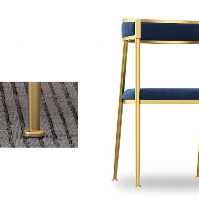 Chaise d'appoint de salle à manger en velours Glam, fauteuil rembourré d'intérieur pour cuisine