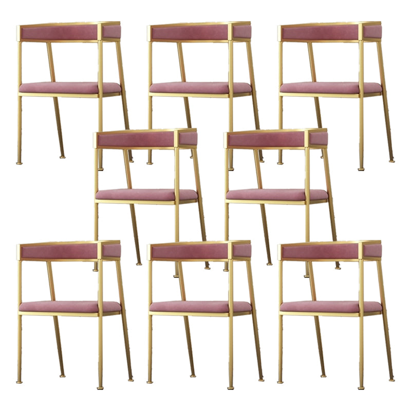 Chaise d'appoint de salle à manger en velours Glam, fauteuil rembourré d'intérieur pour cuisine