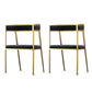 Chaise d'appoint de salle à manger en velours Glam, fauteuil rembourré d'intérieur pour cuisine