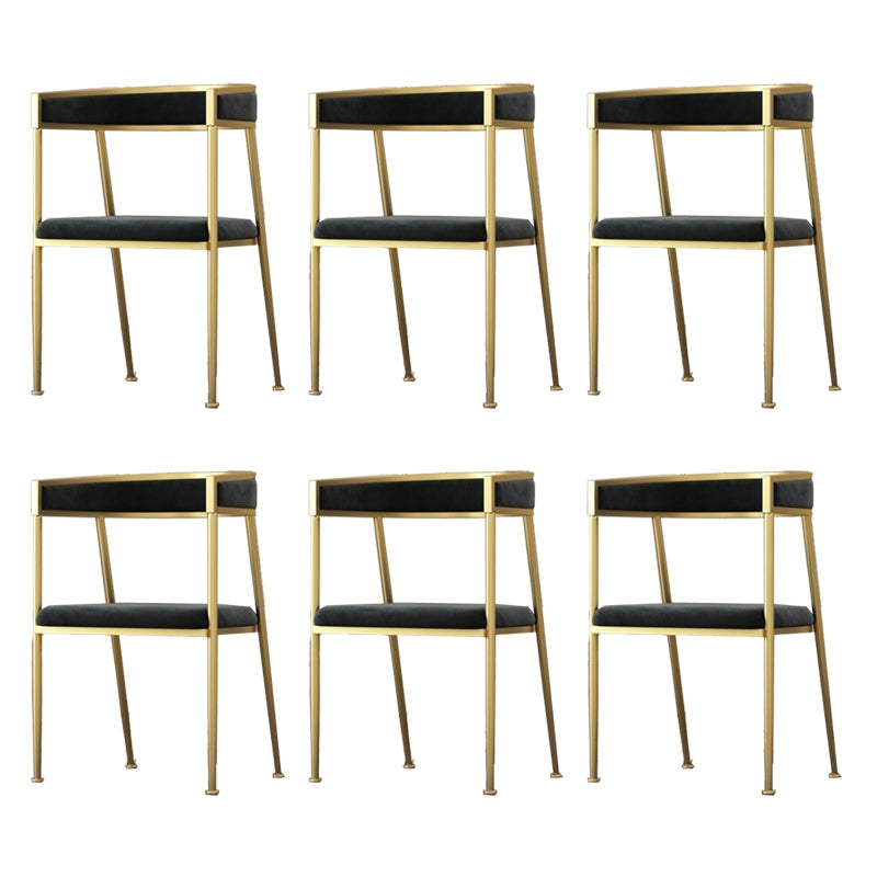 Chaise d'appoint de salle à manger en velours Glam, fauteuil rembourré d'intérieur pour cuisine