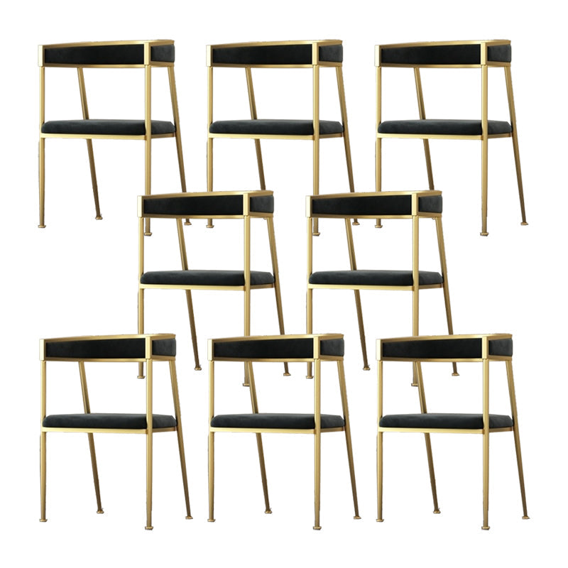 Chaise d'appoint de salle à manger en velours Glam, fauteuil rembourré d'intérieur pour cuisine