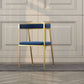 Chaise d'appoint de salle à manger en velours Glam, fauteuil rembourré d'intérieur pour cuisine