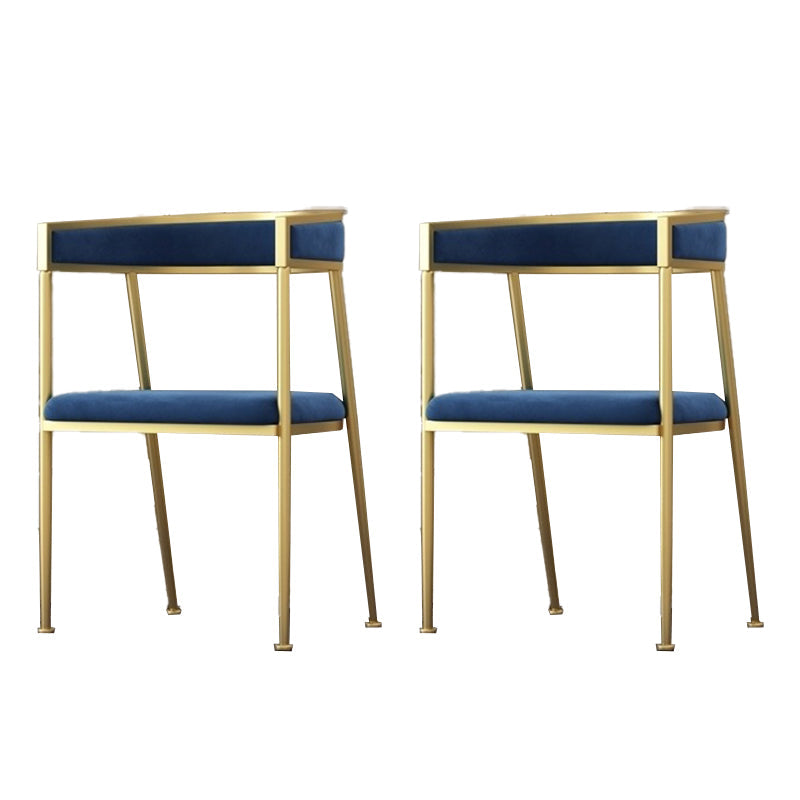 Chaise d'appoint de salle à manger en velours Glam, fauteuil rembourré d'intérieur pour cuisine