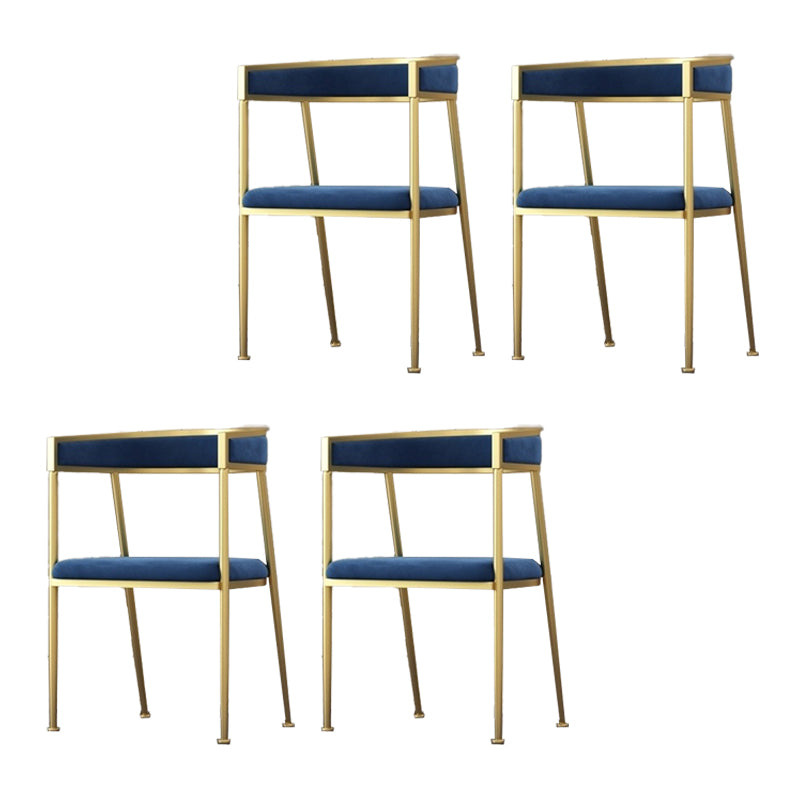 Chaise d'appoint de salle à manger en velours Glam, fauteuil rembourré d'intérieur pour cuisine