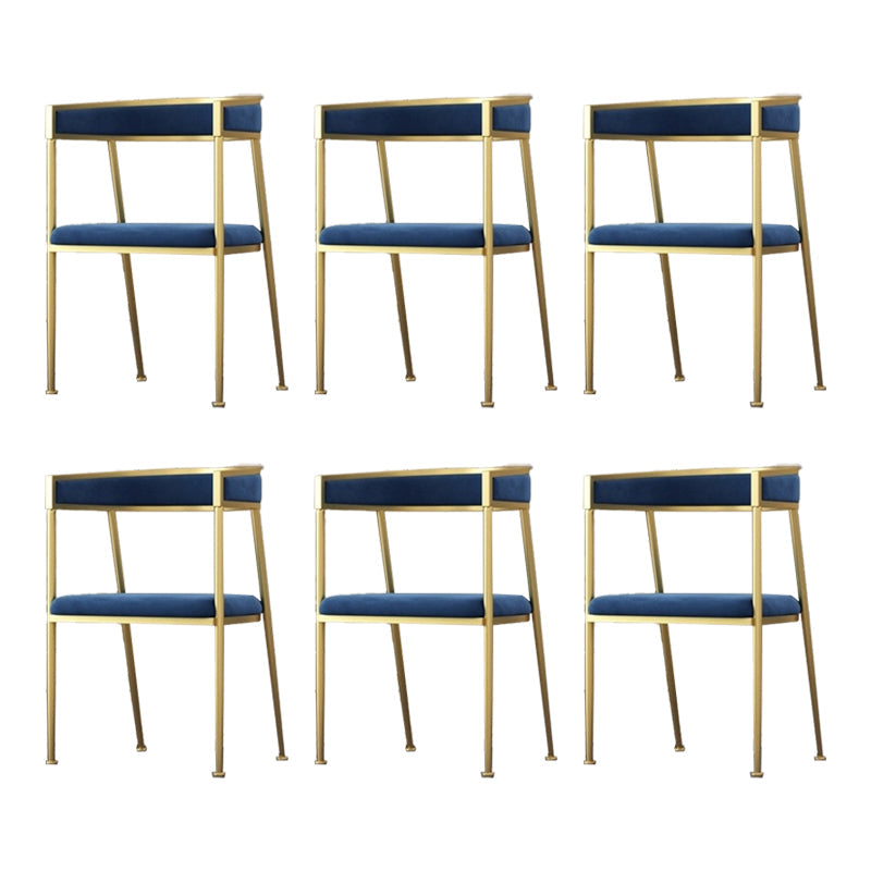 Chaise d'appoint de salle à manger en velours Glam, fauteuil rembourré d'intérieur pour cuisine