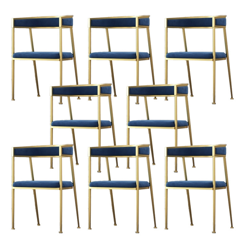 Chaise d'appoint de salle à manger en velours Glam, fauteuil rembourré d'intérieur pour cuisine