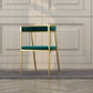 Chaise d'appoint de salle à manger en velours Glam, fauteuil rembourré d'intérieur pour cuisine