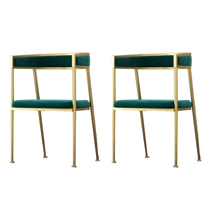 Chaise d'appoint de salle à manger en velours Glam, fauteuil rembourré d'intérieur pour cuisine