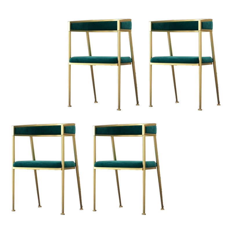 Chaise d'appoint de salle à manger en velours Glam, fauteuil rembourré d'intérieur pour cuisine