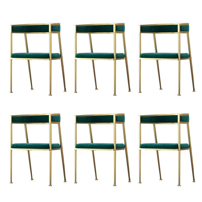 Chaise d'appoint de salle à manger en velours Glam, fauteuil rembourré d'intérieur pour cuisine