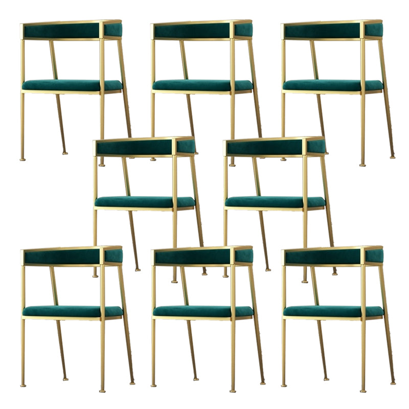 Chaise d'appoint de salle à manger en velours Glam, fauteuil rembourré d'intérieur pour cuisine