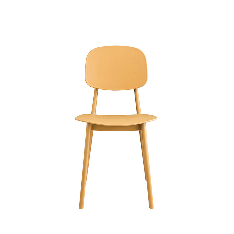 Kitchen Plastic Dining Armless Chair Stacking Dining Room Chair Clearhalo 'Dining Chairs' 'Dining Tables & Seating' 'dining_chair' 'furn' 'furn_dining_chair' 'Furniture' 'Kitchen & Dining Furniture' 6575857