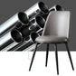 Glam Home Side Chair Metal Legs Upholstered Armless Dining Chair