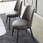 Glam Home Side Chair Metal Legs Upholstered Armless Dining Chair
