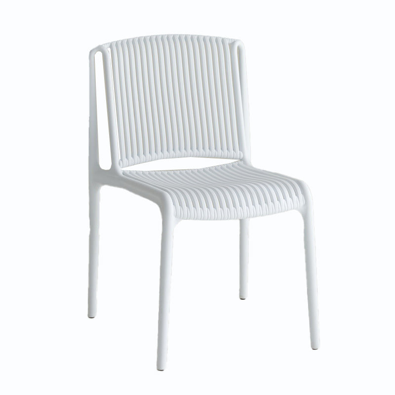 Home Indoor Armless Dining Chairs Slat Back Stacking Side Chair Clearhalo 'Dining Chairs' 'Dining Tables & Seating' 'dining_chair' 'furn' 'furn_dining_chair' 'Furniture' 'Kitchen & Dining Furniture' 6575912