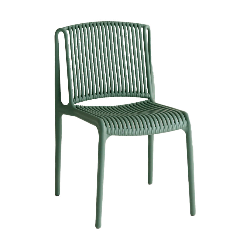 Home Indoor Armless Dining Chairs Slat Back Stacking Side Chair Clearhalo 'Dining Chairs' 'Dining Tables & Seating' 'dining_chair' 'furn' 'furn_dining_chair' 'Furniture' 'Kitchen & Dining Furniture' 6575919