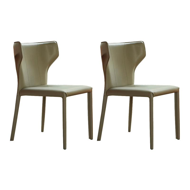 フェイクレザーサイドチェアコンテンポラリーインドアダイニングサイドチェア
