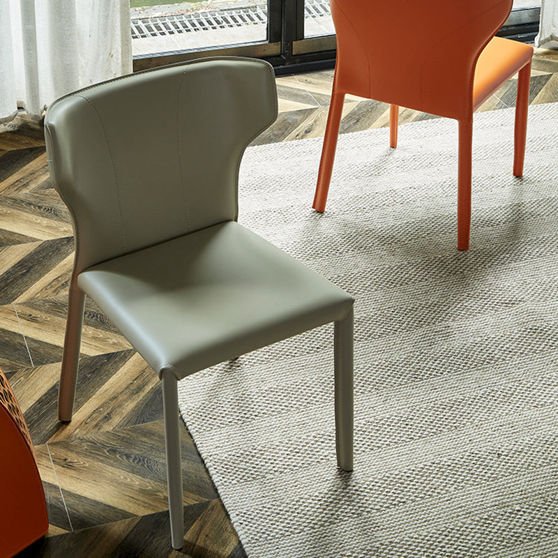 フェイクレザーサイドチェアコンテンポラリーインドアダイニングサイドチェア