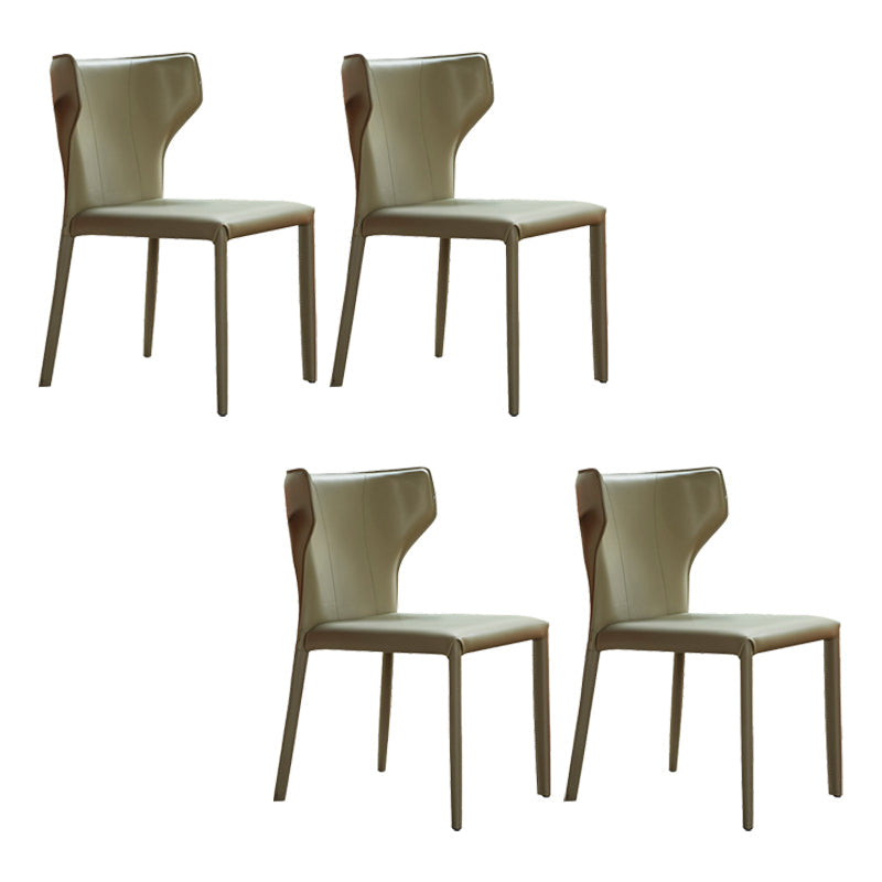フェイクレザーサイドチェアコンテンポラリーインドアダイニングサイドチェア