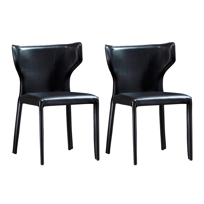 フェイクレザーサイドチェアコンテンポラリーインドアダイニングサイドチェア