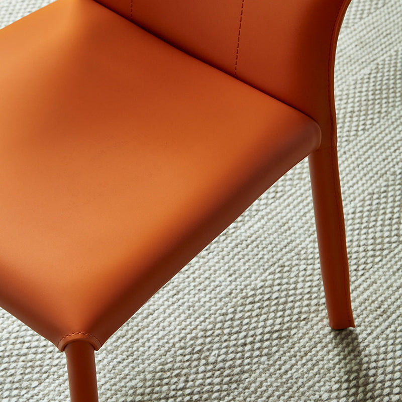 フェイクレザーサイドチェアコンテンポラリーインドアダイニングサイドチェア