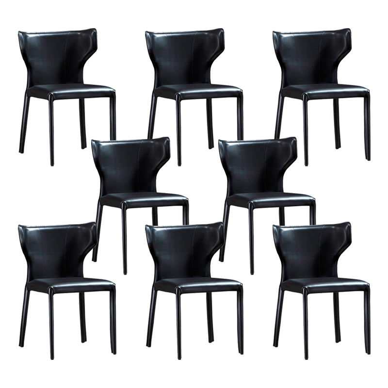 フェイクレザーサイドチェアコンテンポラリーインドアダイニングサイドチェア