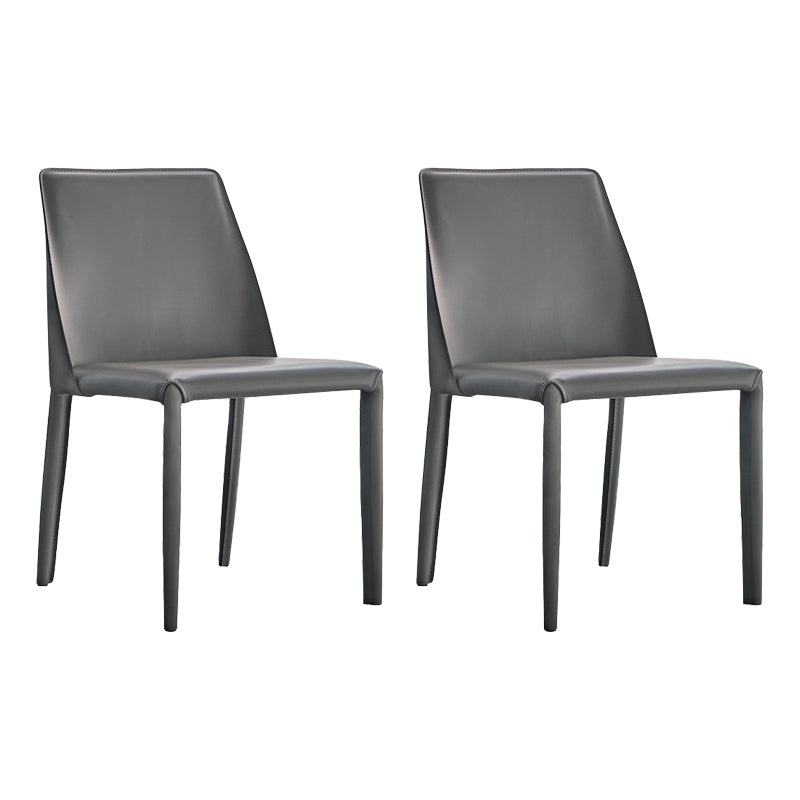 フェイクレザーサイドチェアコンテンポラリーインドアダイニングサイドチェア