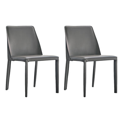 フェイクレザーサイドチェアコンテンポラリーインドアダイニングサイドチェア