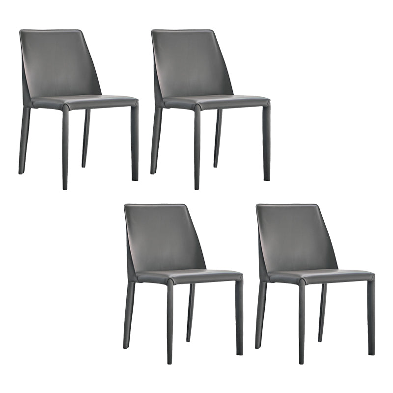 フェイクレザーサイドチェアコンテンポラリーインドアダイニングサイドチェア