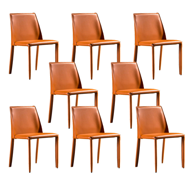 フェイクレザーサイドチェアコンテンポラリーインドアダイニングサイドチェア