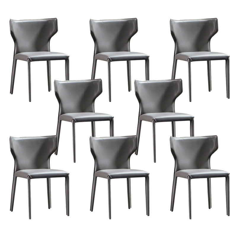 フェイクレザーサイドチェアコンテンポラリーインドアダイニングサイドチェア