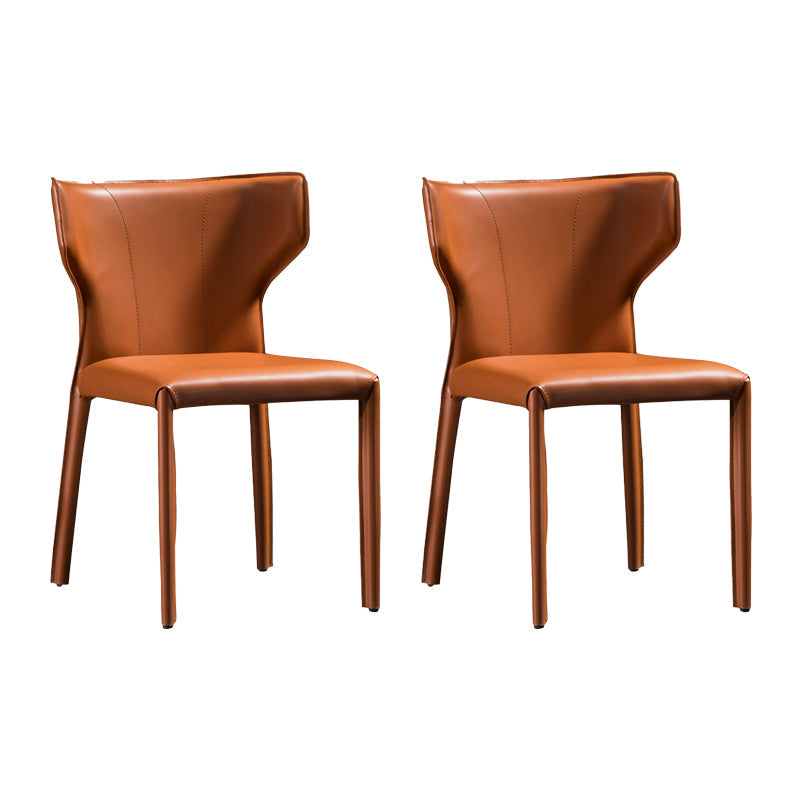 フェイクレザーサイドチェアコンテンポラリーインドアダイニングサイドチェア