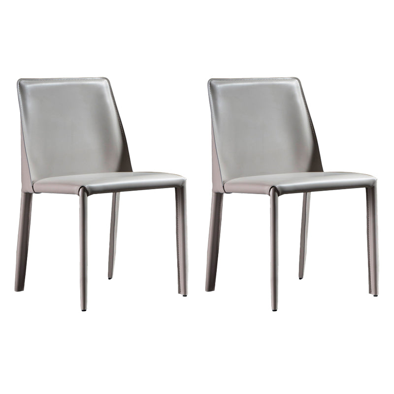 フェイクレザーサイドチェアコンテンポラリーインドアダイニングサイドチェア