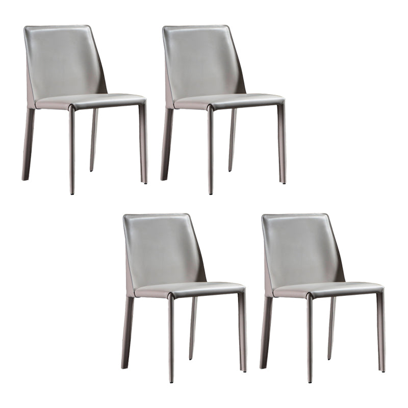 フェイクレザーサイドチェアコンテンポラリーインドアダイニングサイドチェア