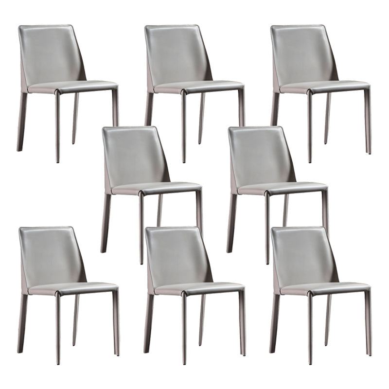 フェイクレザーサイドチェアコンテンポラリーインドアダイニングサイドチェア