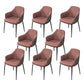 Indoor Kitchen Dining Accent Chair Upholstered Dining Arm Chair Brown 8 Piece Set Clearhalo 'Dining Chairs' 'Dining Tables & Seating' 'dining_chair' 'furn' 'furn_dining_chair' 'Furniture' 'Kitchen & Dining Furniture' 6576051