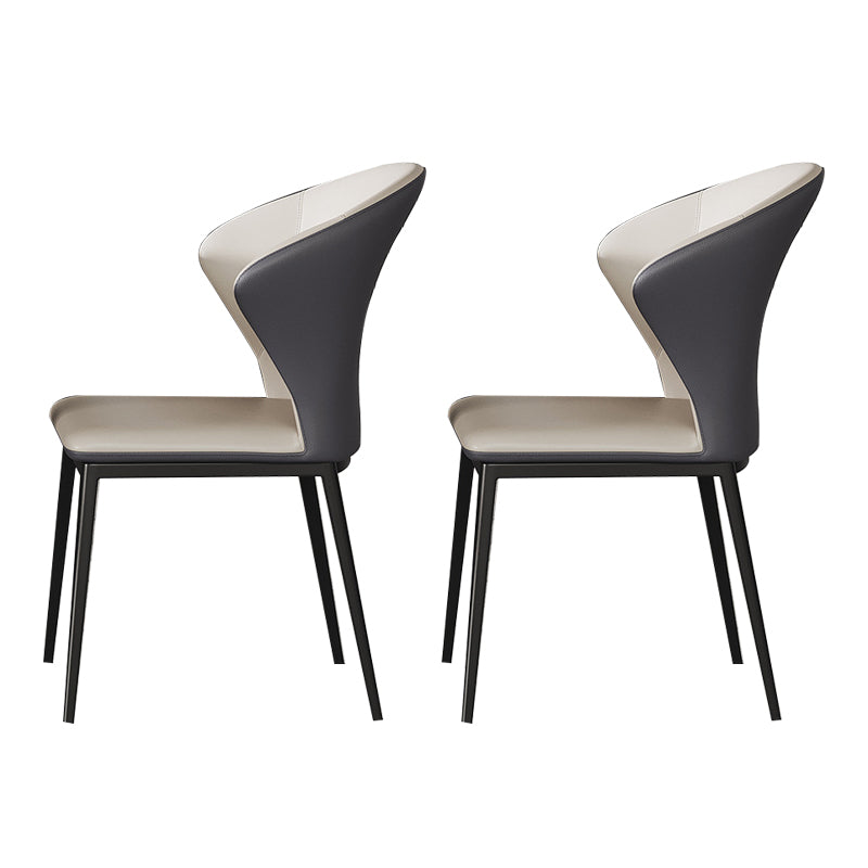 Upholstered Dining Side Chair Wingback Armless Dining Room  Chair