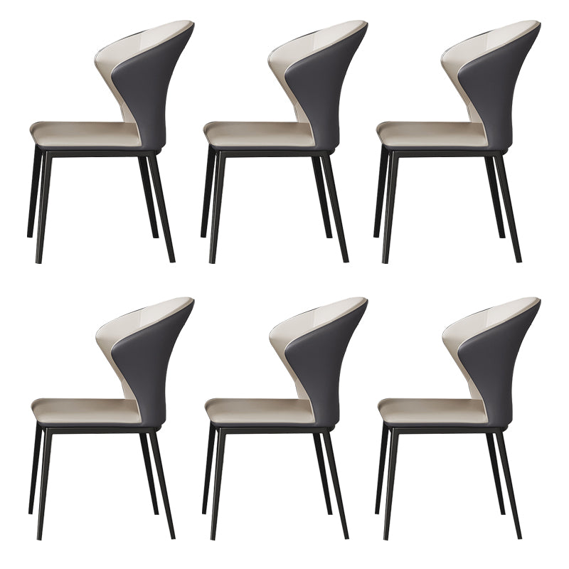 Upholstered Dining Side Chair Wingback Armless Dining Room  Chair