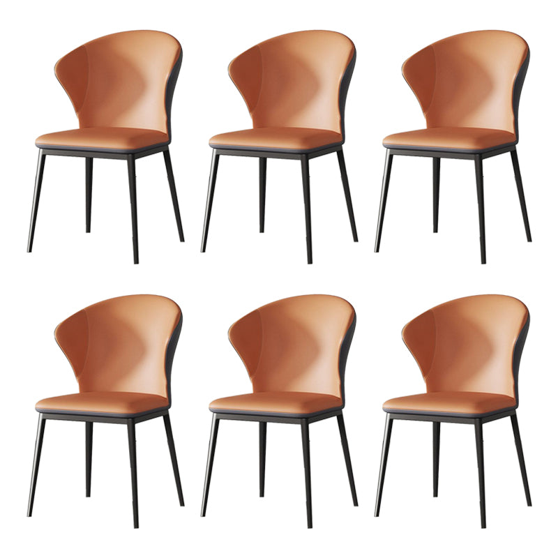 Upholstered Dining Side Chair Wingback Armless Dining Room  Chair