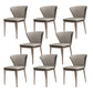 Upholstered Dining Side Chair Wingback Armless Dining Room  Chair
