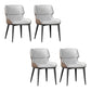 Dining Room Upholstered Side Chair Home Faux Leather Dining Chair Grey 4 Piece Set Clearhalo 'Dining Chairs' 'Dining Tables & Seating' 'dining_chair' 'furn' 'furn_dining_chair' 'Furniture' 'Kitchen & Dining Furniture' 6576090