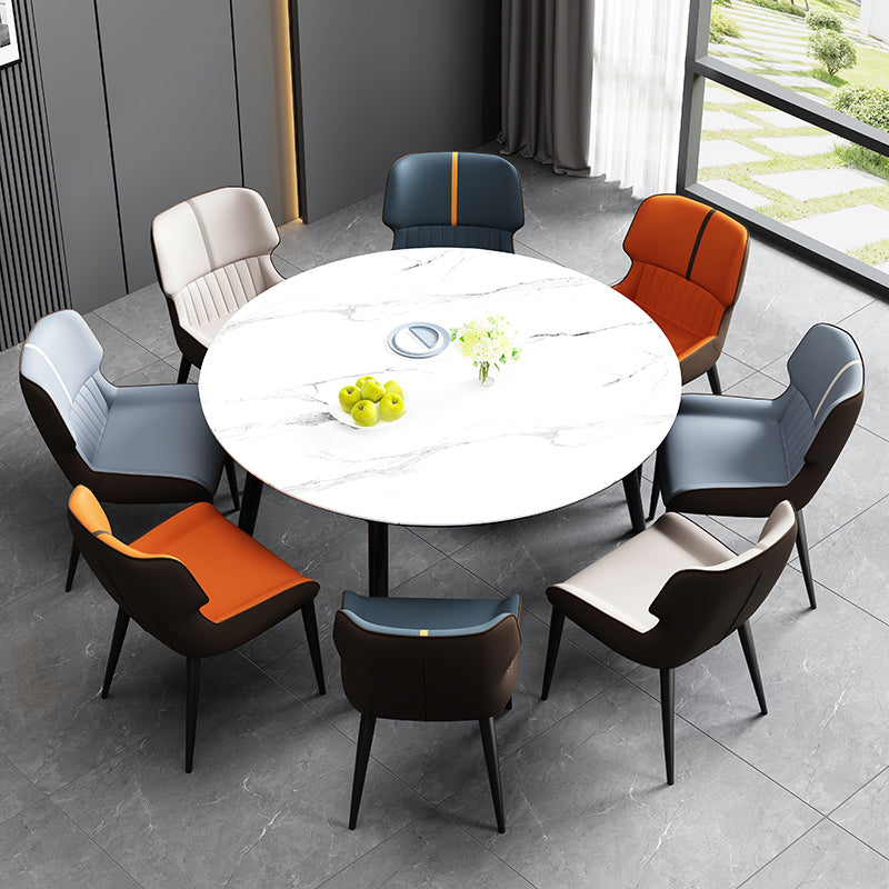 Dining Room Upholstered Side Chair Home Faux Leather Dining Chair Clearhalo 'Dining Chairs' 'Dining Tables & Seating' 'dining_chair' 'furn' 'furn_dining_chair' 'Furniture' 'Kitchen & Dining Furniture' 6576092