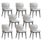 Dining Room Upholstered Side Chair Home Faux Leather Dining Chair Grey 8 Piece Set Clearhalo 'Dining Chairs' 'Dining Tables & Seating' 'dining_chair' 'furn' 'furn_dining_chair' 'Furniture' 'Kitchen & Dining Furniture' 6576093
